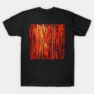 Abstract Orange Stripes T-Shirt